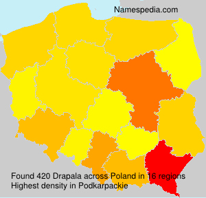 Surname Drapala in Poland Surname Drapala in Poland