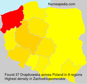 Surname Drapikowska in Poland Surname Drapikowska in Poland