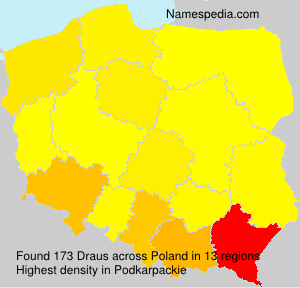 Surname Draus in Poland Surname Draus in Poland