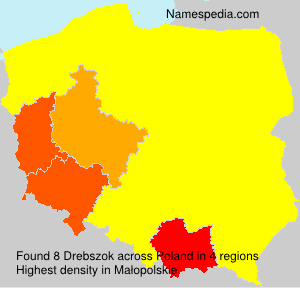 Surname Drebszok in Poland Surname Drebszok in Poland