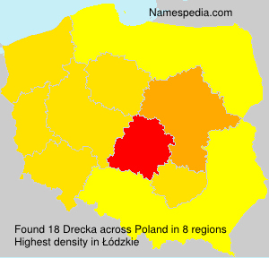 Surname Drecka in Poland Surname Drecka in Poland