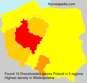 Surname Dreczkowska in Poland Surname Dreczkowska in Poland