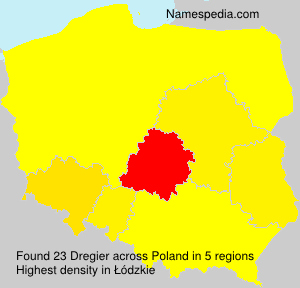 Surname Dregier in Poland Surname Dregier in Poland