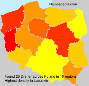Surname Dreher in Poland Surname Dreher in Poland