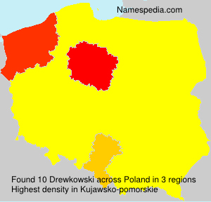 Surname Drewkowski in Poland Surname Drewkowski in Poland
