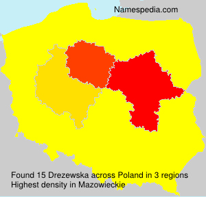 Surname Drezewska in Poland Surname Drezewska in Poland