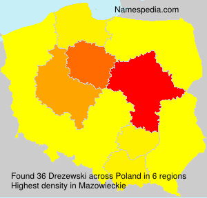 Surname Drezewski in Poland Surname Drezewski in Poland