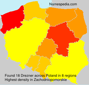 Surname Drezner in Poland Surname Drezner in Poland