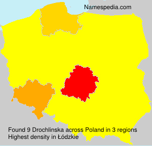 Surname Drochlinska in Poland