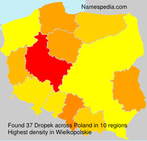 Surname Dropek in Poland Surname Dropek in Poland