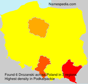 Surname Drozanski in Poland Surname Drozanski in Poland