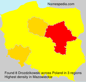 Surname Drozdzikowski in Poland Surname Drozdzikowski in Poland
