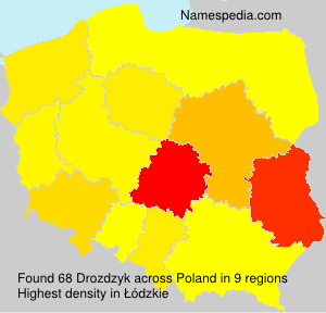 Surname Drozdzyk in Poland Surname Drozdzyk in Poland