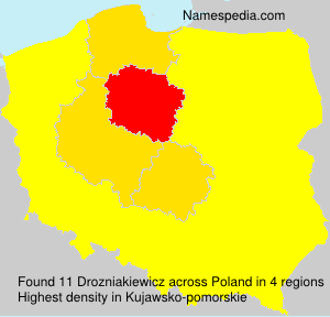 Surname Drozniakiewicz in Poland Surname Drozniakiewicz in Poland