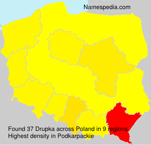 Surname Drupka in Poland Surname Drupka in Poland