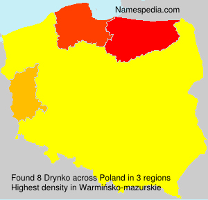 Surname Drynko in Poland Surname Drynko in Poland
