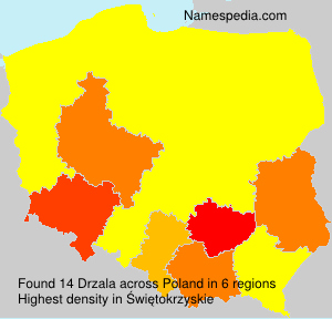 Surname Drzala in Poland Surname Drzala in Poland