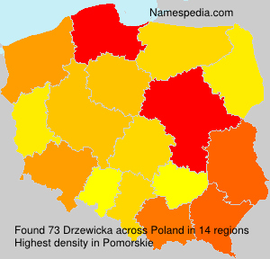 Surname Drzewicka in Poland Surname Drzewicka in Poland