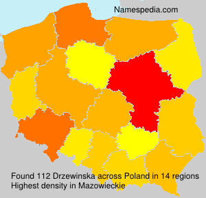 Surname Drzewinska in Poland Surname Drzewinska in Poland