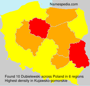 Surname Dubielewski in Poland