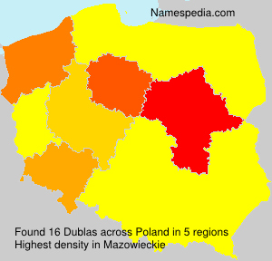 Surname Dublas in Poland Surname Dublas in Poland