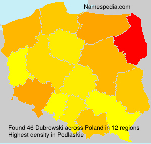 Surname Dubrowski in Poland Surname Dubrowski in Poland