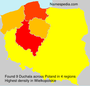 Surname Duchala in Poland Surname Duchala in Poland