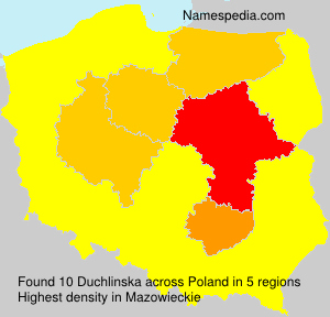 Surname Duchlinska in Poland Surname Duchlinska in Poland