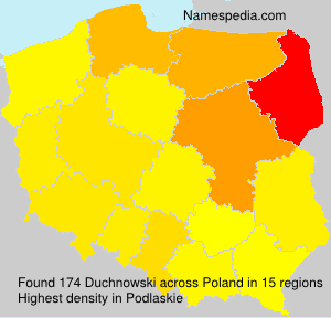 Surname Duchnowski in Poland Surname Duchnowski in Poland