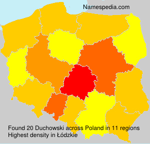 Surname Duchowski in Poland Surname Duchowski in Poland