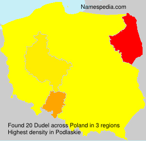 Surname Dudel in Poland Surname Dudel in Poland