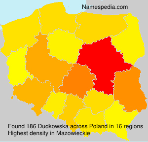 Surname Dudkowska in Poland Surname Dudkowska in Poland
