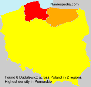 Surname Dudulewicz in Poland Surname Dudulewicz in Poland