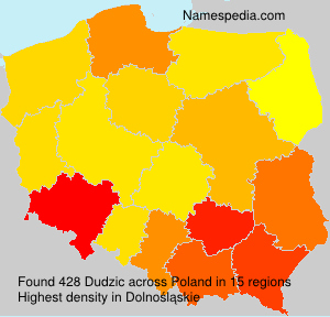 Surname Dudzic in Poland Surname Dudzic in Poland