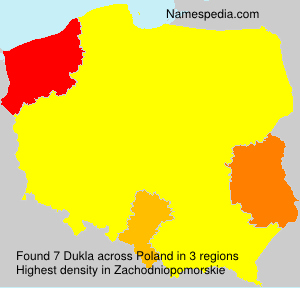 Surname Dukla in Poland Surname Dukla in Poland