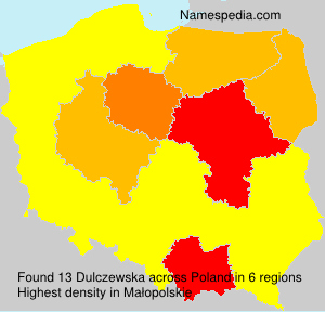 Surname Dulczewska in Poland Surname Dulczewska in Poland