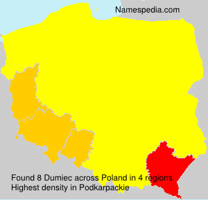 Surname Dumiec in Poland Surname Dumiec in Poland