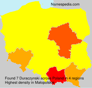 Surname Duraczynski in Poland Surname Duraczynski in Poland