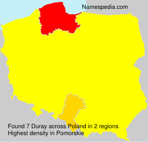 Surname Duray in Poland Surname Duray in Poland
