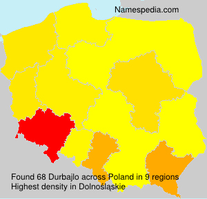 Surname Durbajlo in Poland Surname Durbajlo in Poland