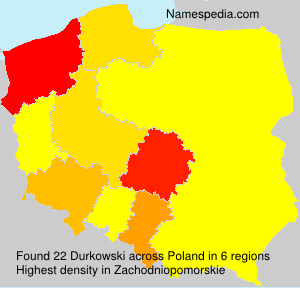 Surname Durkowski in Poland Surname Durkowski in Poland