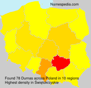 Surname Durnas in Poland Surname Durnas in Poland