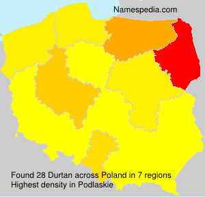 Surname Durtan in Poland Surname Durtan in Poland