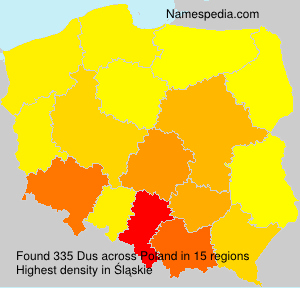 Surname Dus in Poland Surname Dus in Poland