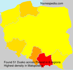 Surname Dusko in Poland Surname Dusko in Poland