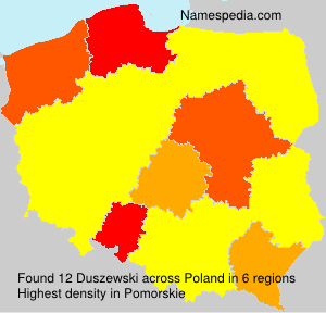 Surname Duszewski in Poland Surname Duszewski in Poland