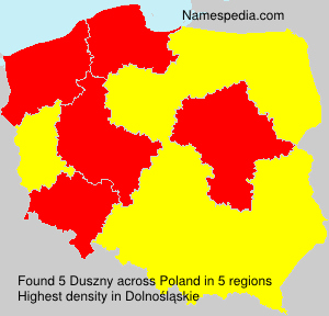 Surname Duszny in Poland Surname Duszny in Poland