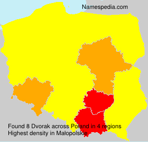 Surname Dvorak in Poland Surname Dvorak in Poland