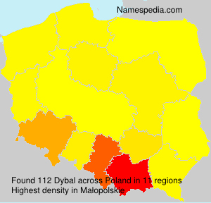 Surname Dybal in Poland Surname Dybal in Poland