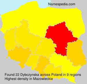 Surname Dybczynska in Poland